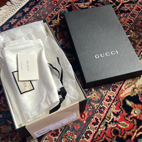 Gucci Shoes Authentic New Gucci Shoe Box With Shoe Bag And Care